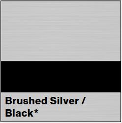 Brushed Silver/Black LASERMAX 1/16IN - Rowmark LaserMax